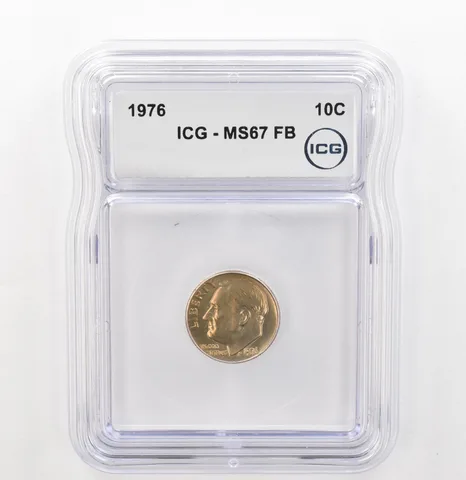 1976 Roosevelt Dime MS67 FB ICG Beautiful Tone *3921