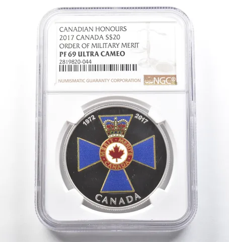 2017 Canada 20 Dollars Silver Order Of Military Merit PF69 UCAM NGC *6635