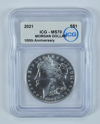 2021 Morgan Silver Dollar MS70 ICG