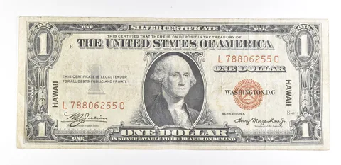 1935 A $1 Silver Certificate Hawaii Fr#2300 Nice AU Occupation WWII Note a9298