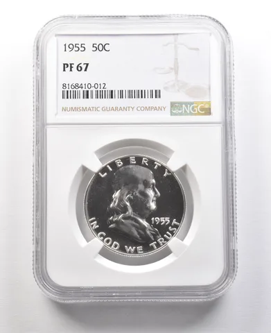 1955 Franklin Half Dollar PF67 NGC Great Contrast a8948