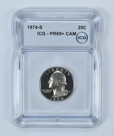 1974-S Washington Quarter PR69+ CAM ICG
