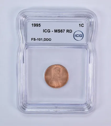 1995 Lincoln Memorial Cent FS-101 DDO MS67 RD ICG *7960