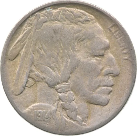 1914-D Indian Head Buffalo Nickel a4682