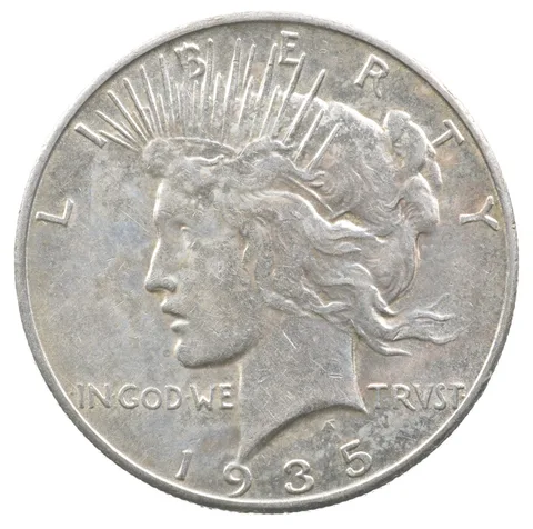 1935-S Peace Silver Dollar a8959