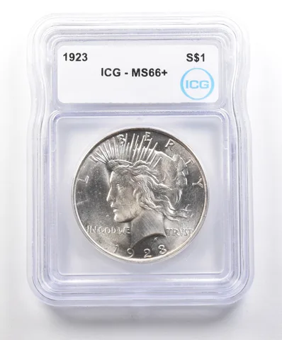 1923 Peace Silver Dollar MS66+ ICG *6177