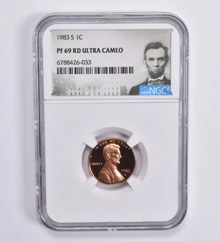 1983-S Lincoln Memorial Cent 1c PF69 RD UCAM NGC Special Lbl