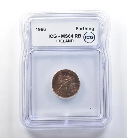 1966 Ireland Farthing MS64 RB ICG *2559