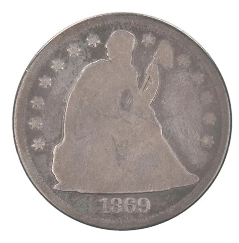 1869 Seated Liberty Silver Dollar Beautiful Tone *3651