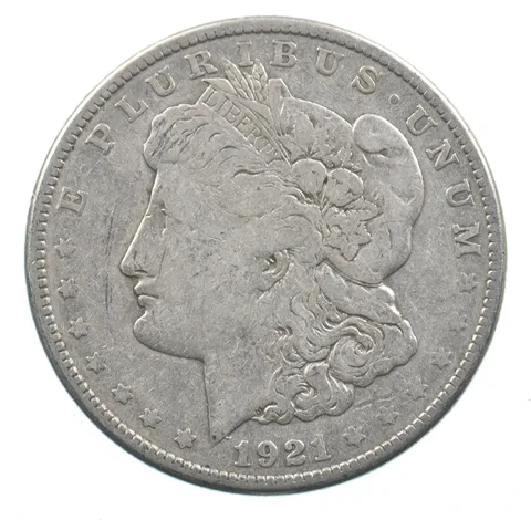 Early - 1921-S Peace Silver Dollar - 90% US Coin *492