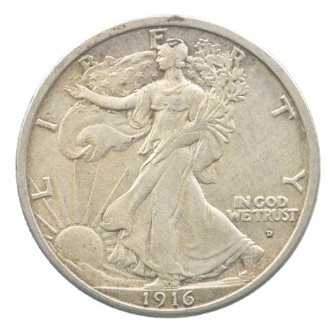 1916-D Walking Liberty Half Dollar *7789