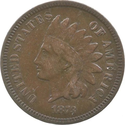 1873 Indian Head Cent Open 3 a9489