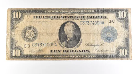 1914 $10 Philadelphia PA FRN Large Note Blue Seal Fr#915 *2790
