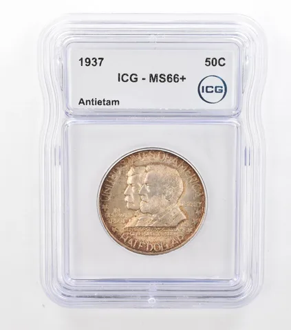 1937 Antietam Commemorative Half Dollar MS66+ ICG Beautiful Tone *3671