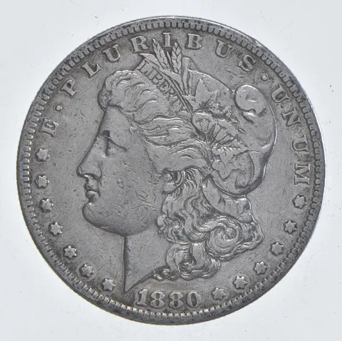 Early - 1880-S Morgan Silver Dollar - 90% US Coin *910