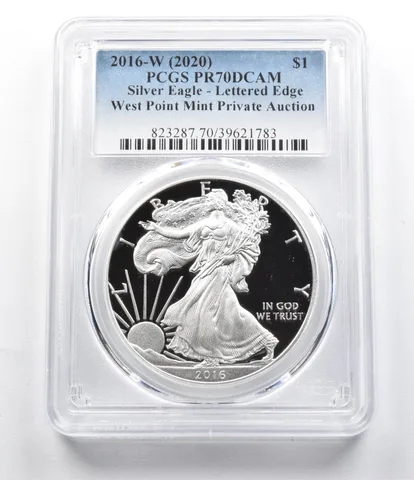 PR70DCam 2016-W (2020) American Silver Eagle West Point Private Auct. PCGS *5898