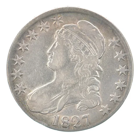 1827 Capped Bust Half Dollar Beautiful Tone *7567