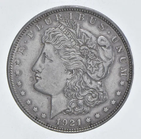 1921 Morgan Silver Dollar - Last Year Issue 90% $1 Bullion *538