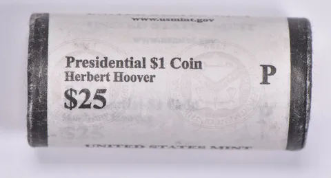 2014-P Herbert Hoover Presidential $1 Coin Roll $25 Unc US Mint BU