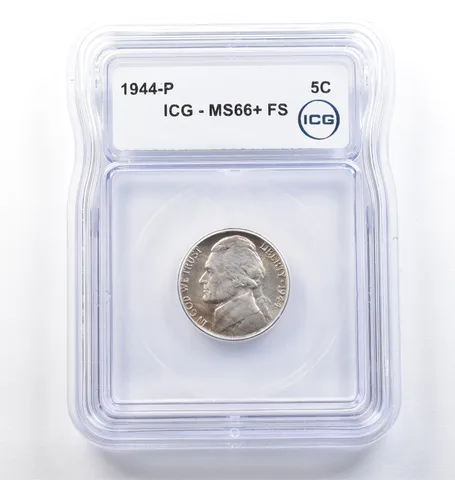 1944-P Jefferson Nickel MS66+ FS ICG *6590