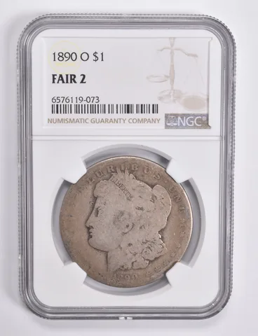 FAIR 2 1890-O Morgan Silver Dollar NGC Lowball Low Ball a4573