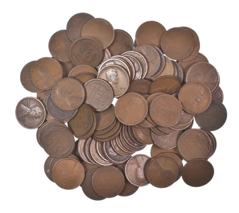 Lot of 100 1910-1919 Lincoln Wheat Cents - 2 Rolls - Collection *567