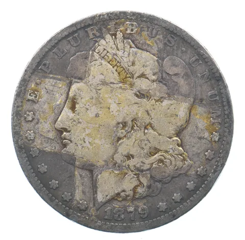 Early - 1879 Morgan Silver Dollar - 90% US Coin *916