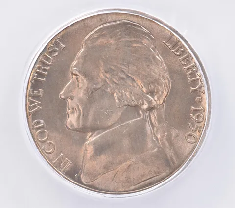 1950-D Jefferson Nickel MS66+ FS ICG Beautiful Tone *2505