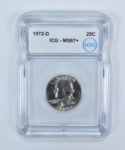 1972-D Washington Quarter MS67+ ICG