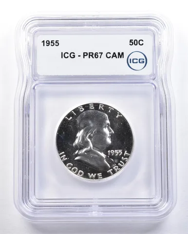 1955 Franklin Half Dollar PR67 CAM ICG *1651