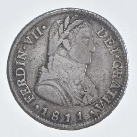 1811 Mexico 2 Reales Estate Coin Collection *294