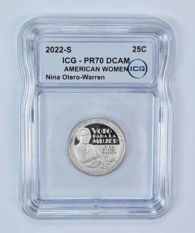 2022-S American Women Quarter Nina Otero-Warren PR70 DCAM ICG