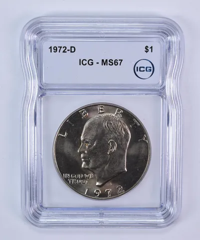 1972-D Eisenhower $1 MS67 ICG