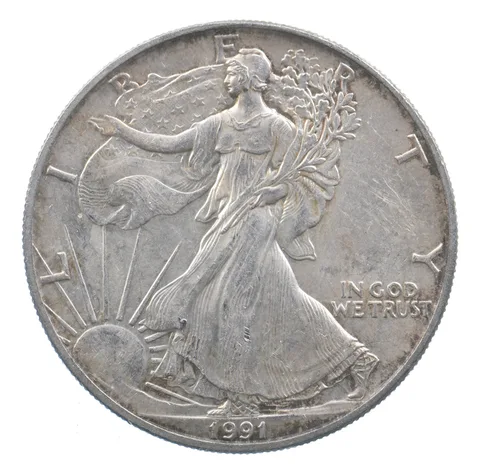 Better Date 1991 American Silver Eagle 1 Troy Oz .999 Fine Silver *613