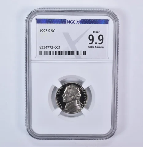 1992-S Jefferson Nickel Proof 9.9 UCAM NGC X NGCX