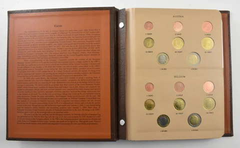 European Union Euro Coinage Album 96 Coins *3226