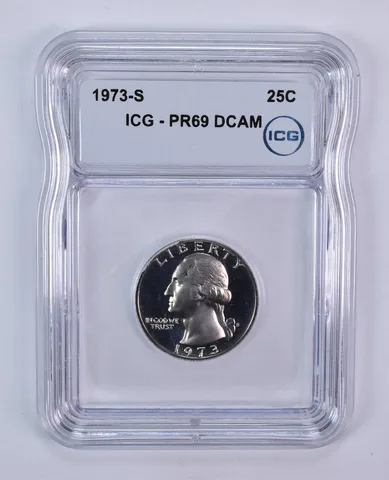 1973-S Washington Quarter PR69 DCAM ICG