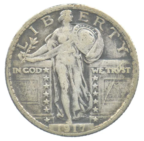 1917 Standing Liberty Quarter Type 2 *4774