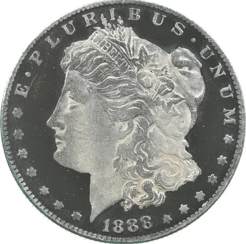 1888-S Morgan Silver Dollar Colorized - Hand Painted *0473