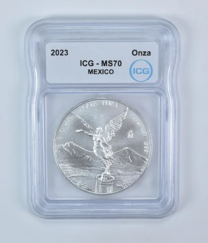 2023 Mo Mexico 1 Onza Silver Libertad MS70 ICG