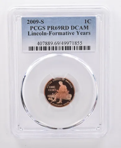 2009-S Lincoln Memorial Cent Formative Years PR69 RD DCAM PCGS Nice Tone *0106