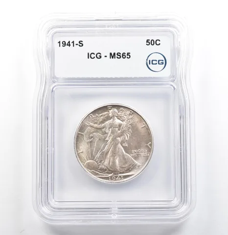1941-S Walking Liberty Half Dollar MS65 ICG *6831