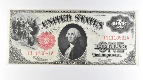 1917 $1 Legal Tender Large Note Red Seal FR#39 *0665