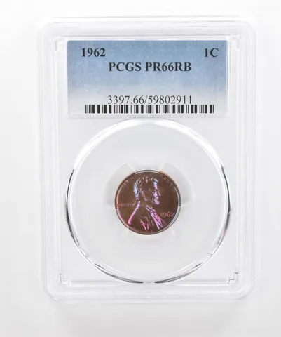 1962 Lincoln Memorial Cent PR66 RB PCGS Beautiful Tone *3030