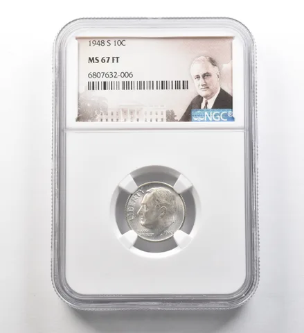 1948-S Roosevelt Dime MS67 FT NGC *8292