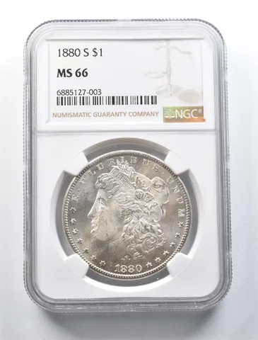 1880-S Morgan Silver Dollar MS66 NGC *0983