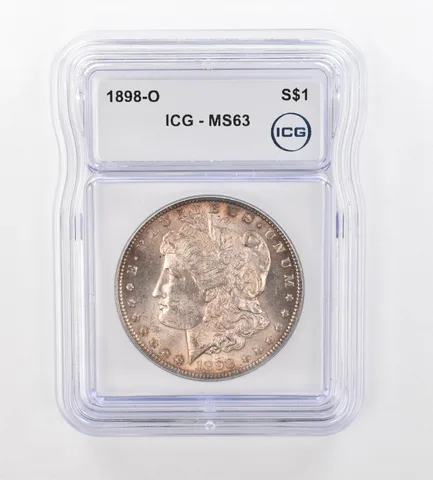 1898-O Morgan Silver Dollar MS63 ICG Beautiful Tone *0990