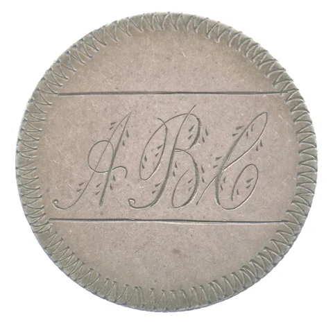 1854 Arrows Seated Liberty Quarter Love Token Victorian A B C *5525
