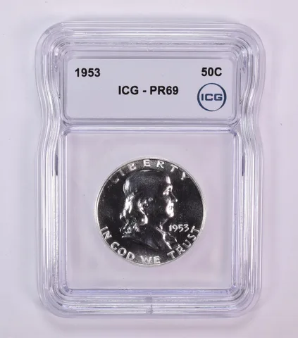 1953 Franklin Half Dollar PR69 ICG