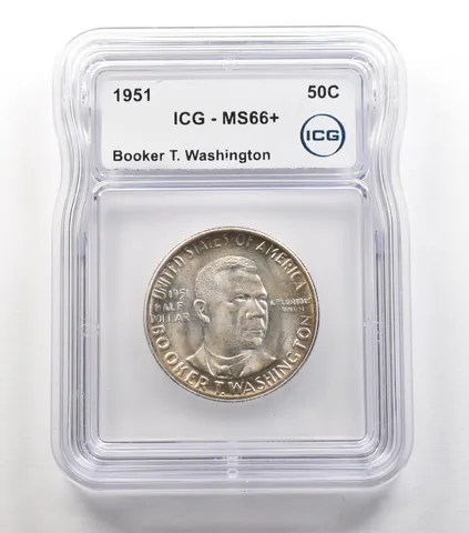 1951 Booker T Washington Commemorative Half Dollar MS66+ ICG *6694